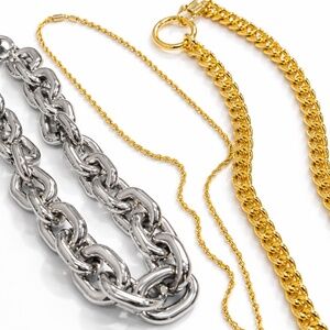 Mixed Metals Necklace Set